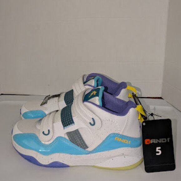 AND 1 high top basketball shoes Size youth 5 Glow In Dark Sole New With Tags - Picture 6 of 6
